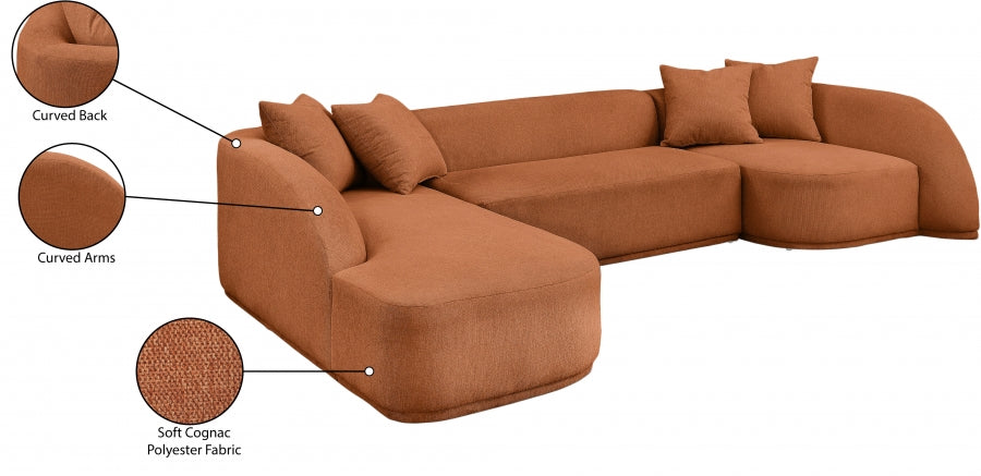 Canapé sectionnel en tissu Rita
