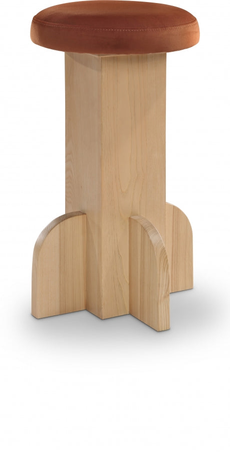 Tabouret de bar/comptoir en velours Wyatt