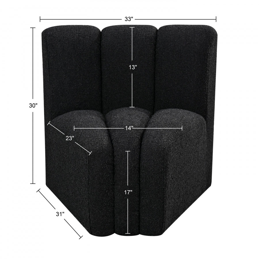 Chaise Modulaire en Tissu Arc Boucle