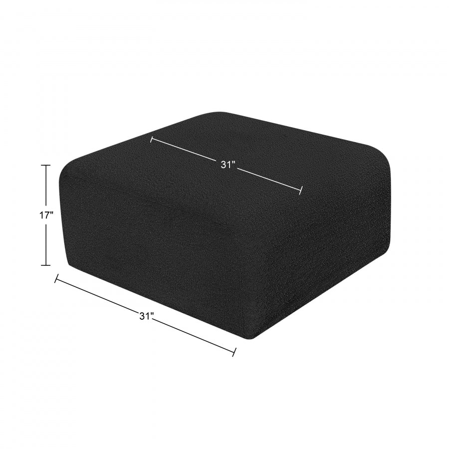 Pouf en tissu Arc Boucle