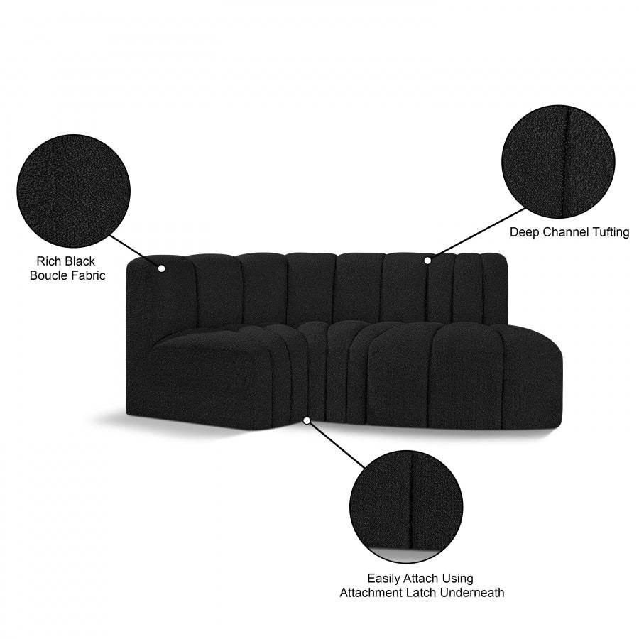 Tissu Boucle Arc 3pc. En coupe