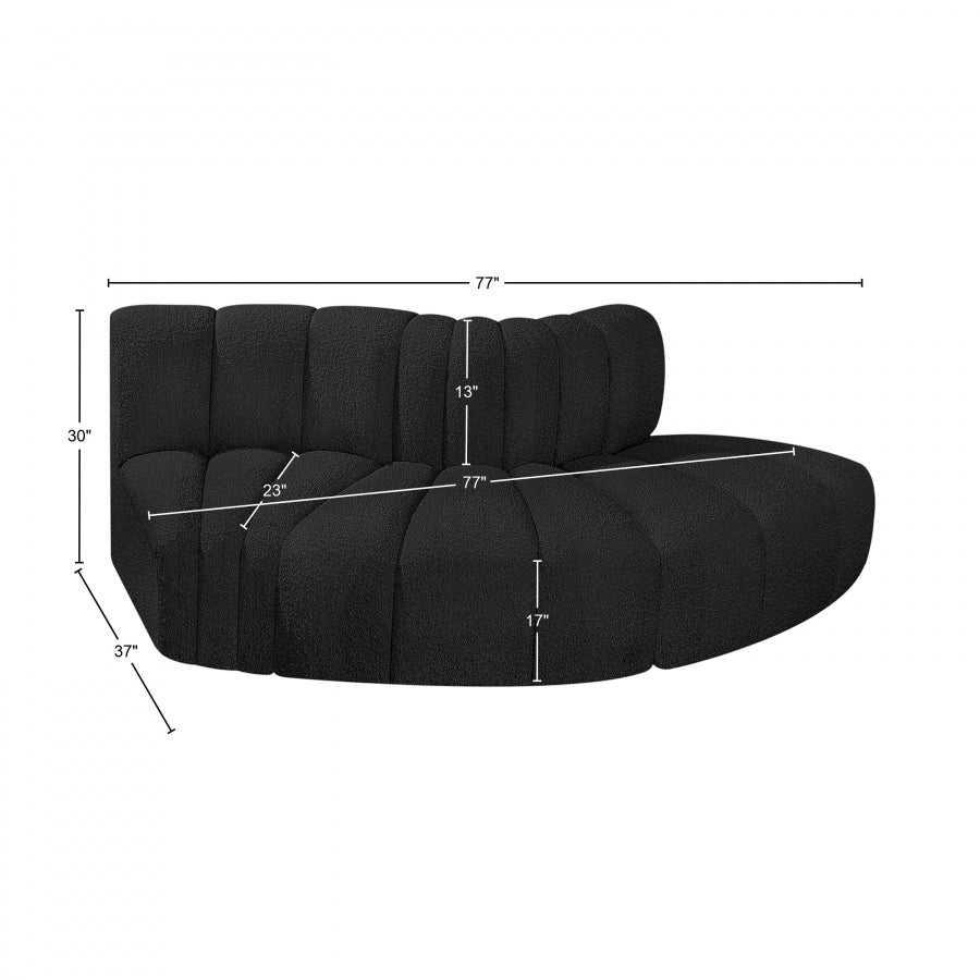 Tissu Boucle Arc 3pc. En coupe