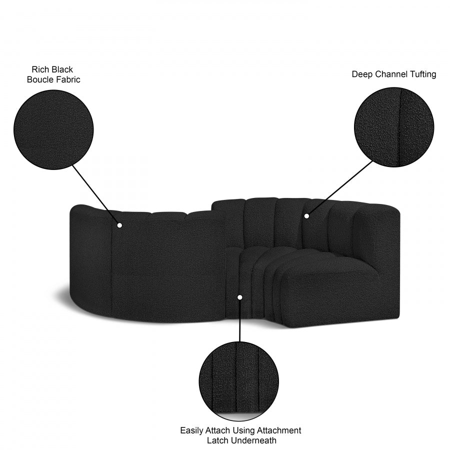 Tissu Boucle Arc 4pc. En coupe