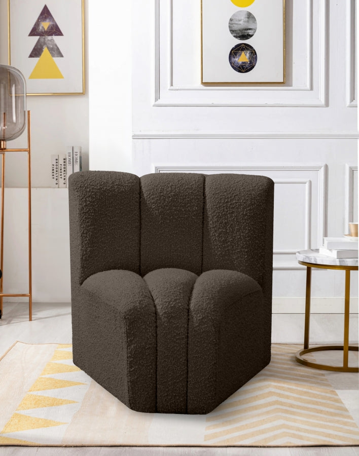 Chaise Modulaire en Tissu Arc Boucle