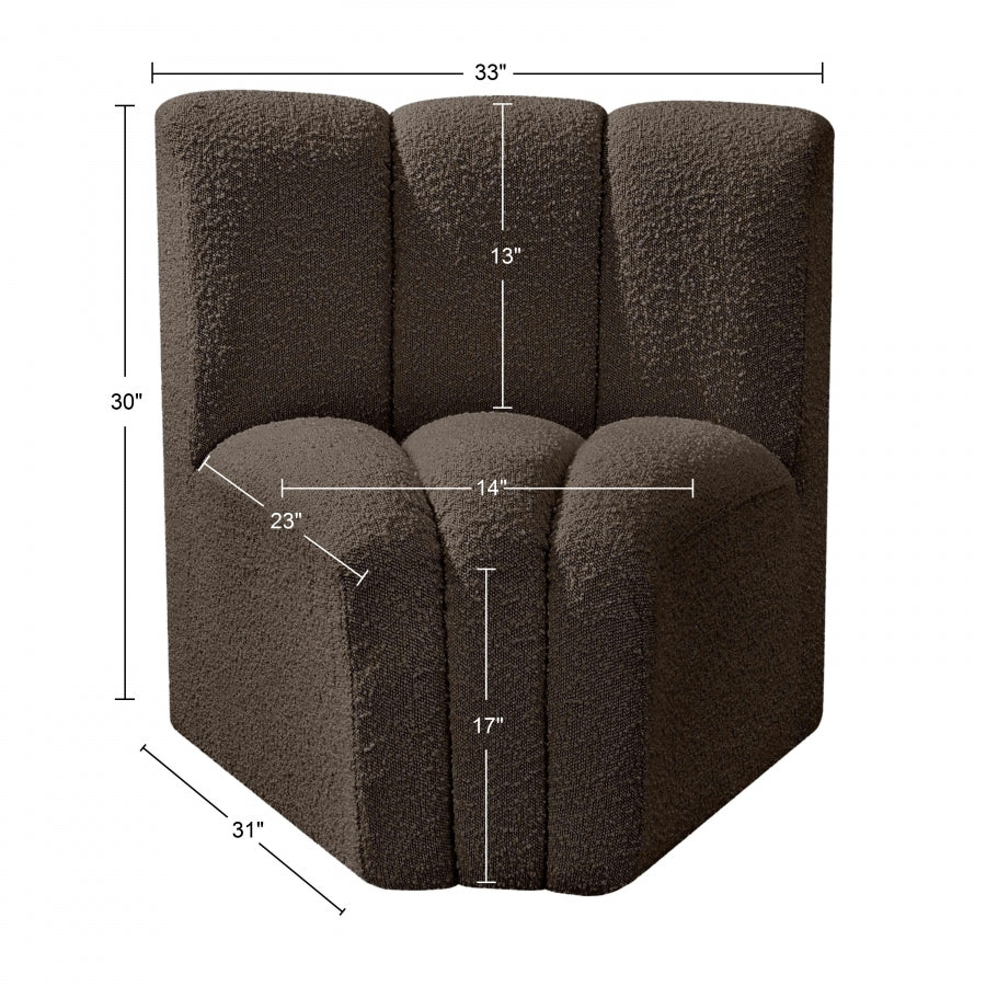 Chaise Modulaire en Tissu Arc Boucle