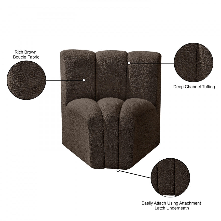 Chaise Modulaire en Tissu Arc Boucle