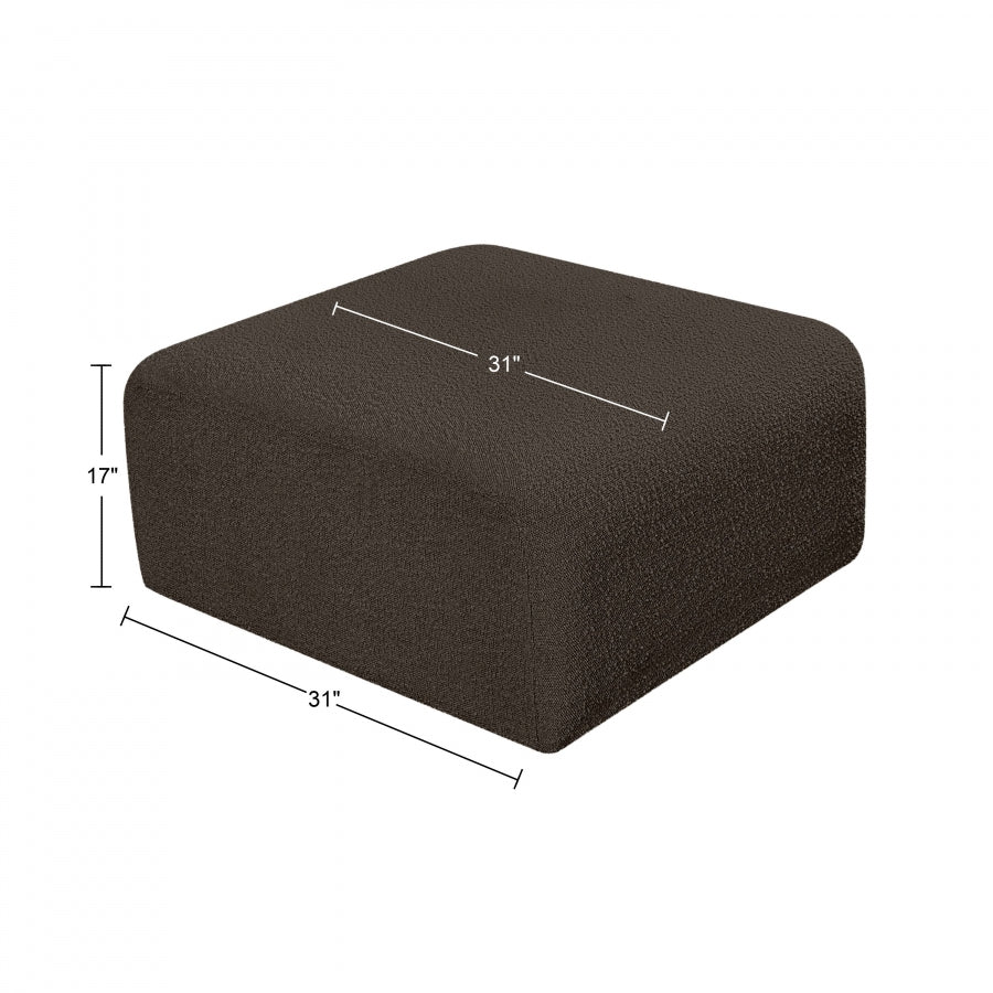Pouf en tissu Arc Boucle
