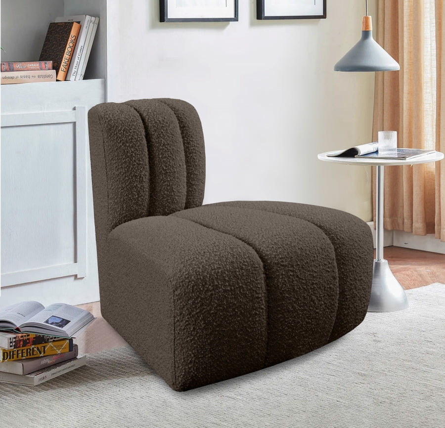 Chaise Modulaire en Tissu Arc Boucle