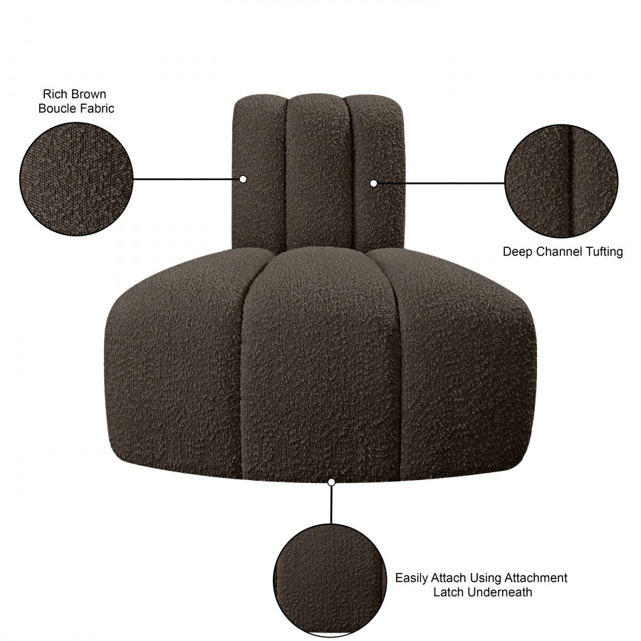 Chaise Modulaire en Tissu Arc Boucle