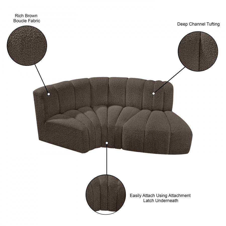 Tissu Boucle Arc 3pc. En coupe