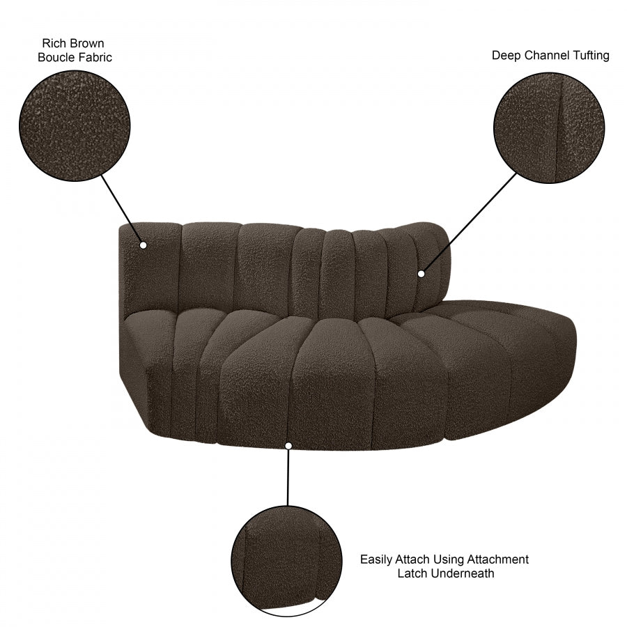Tissu Boucle Arc 3pc. En coupe