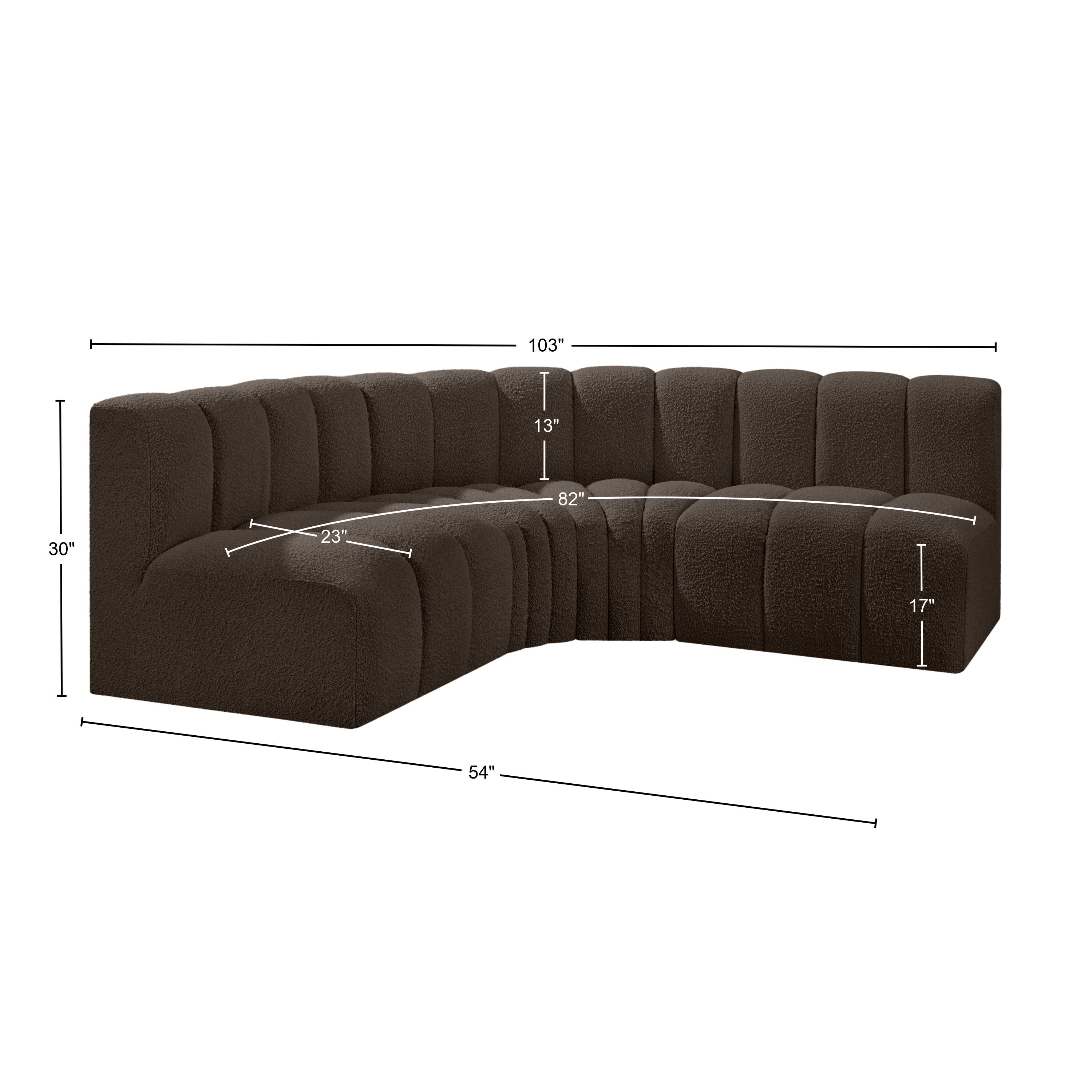 Tissu Boucle Arc 4pc. En coupe