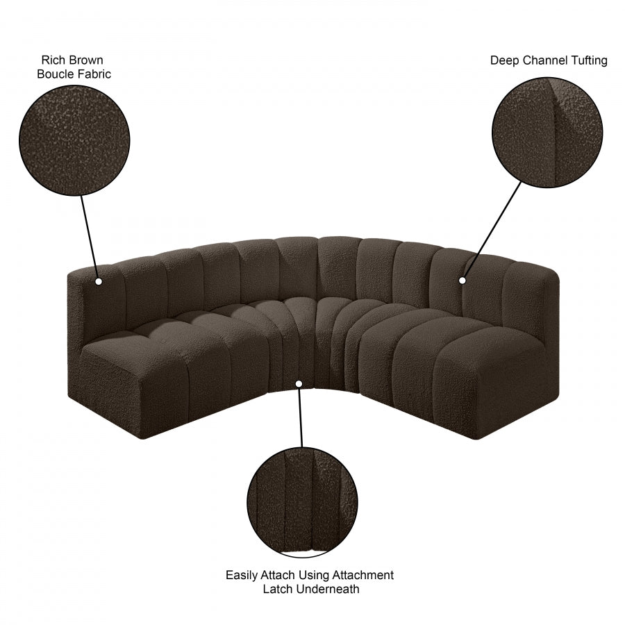 Tissu Boucle Arc 4pc. En coupe