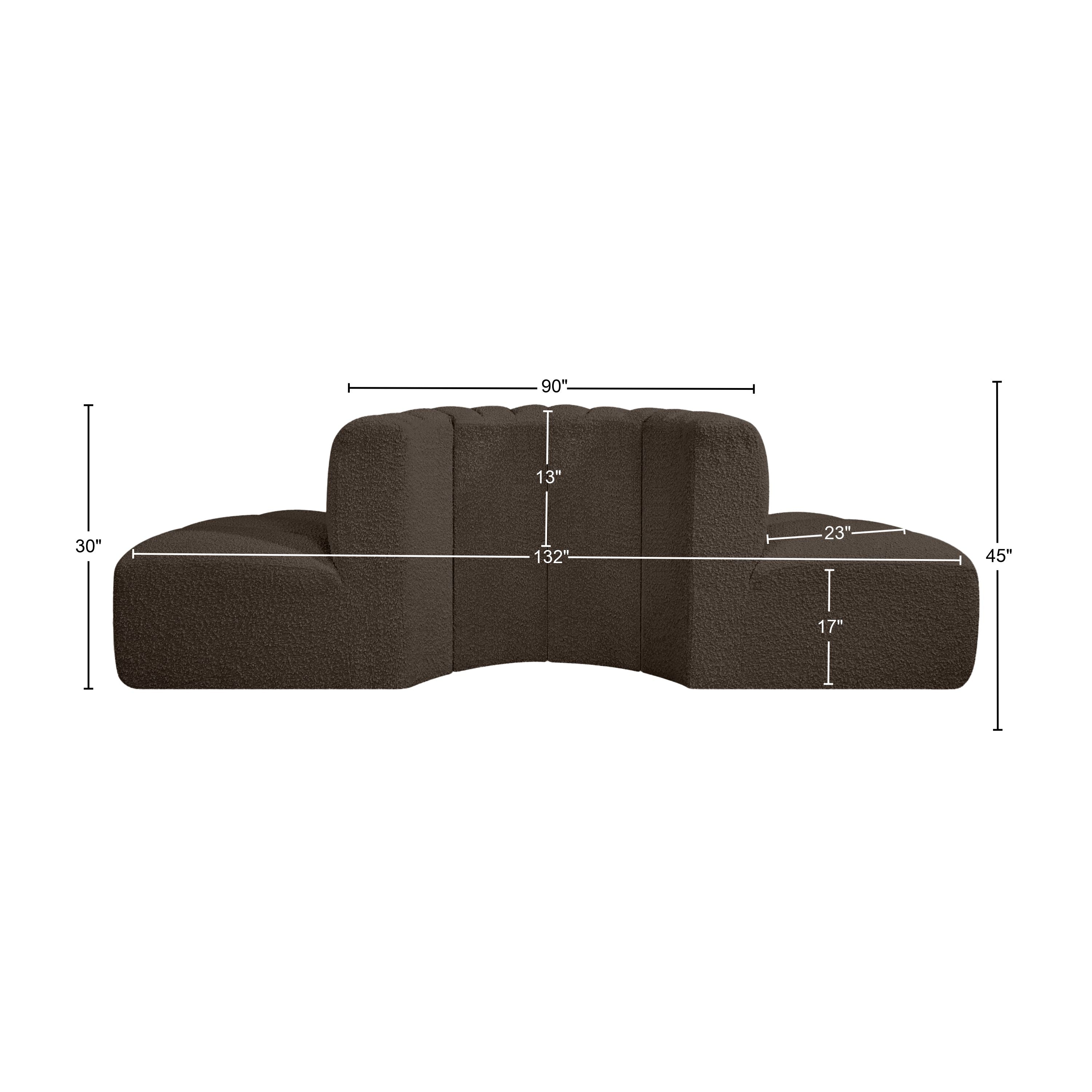 Tissu Boucle Arc 4pc. En coupe