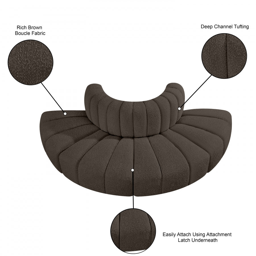 Tissu Boucle Arc 4pc. En coupe