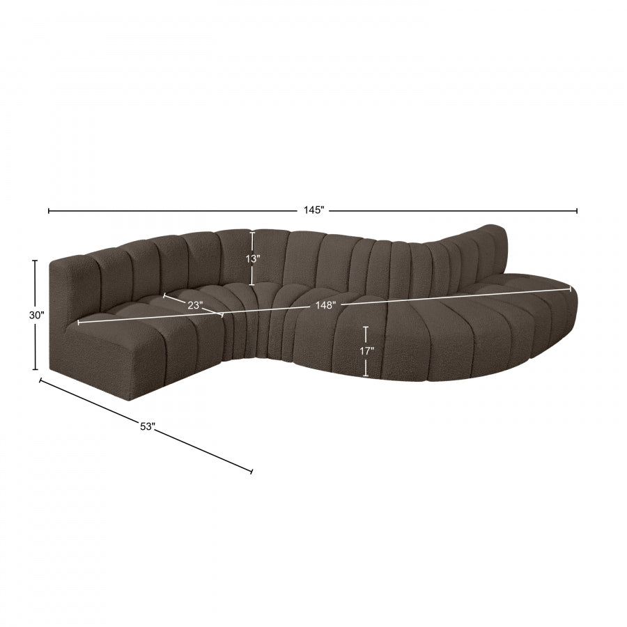 Tissu Boucle Arc 6pc. En coupe