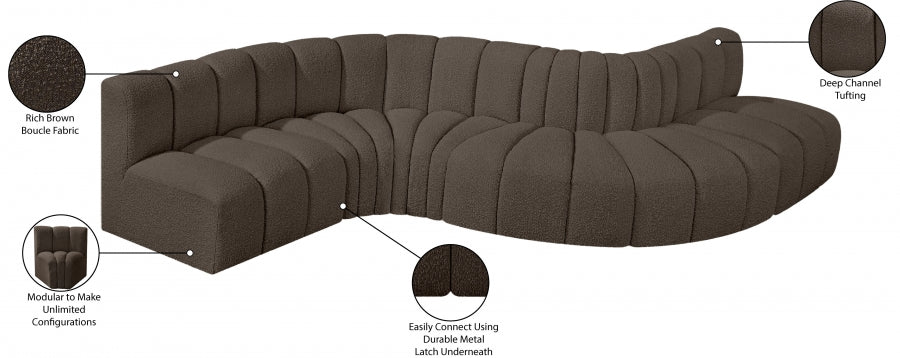 Tissu Boucle Arc 6pc. En coupe