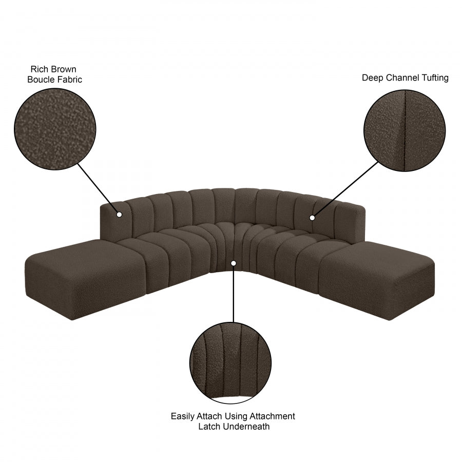 Tissu Boucle Arc 6pc. En coupe