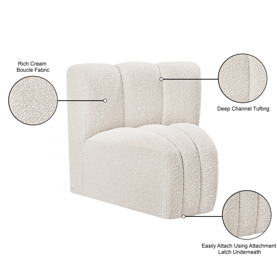 Chaise Modulaire en Tissu Arc Boucle