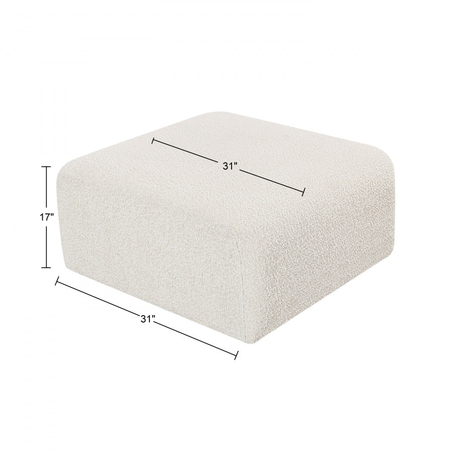 Pouf en tissu Arc Boucle