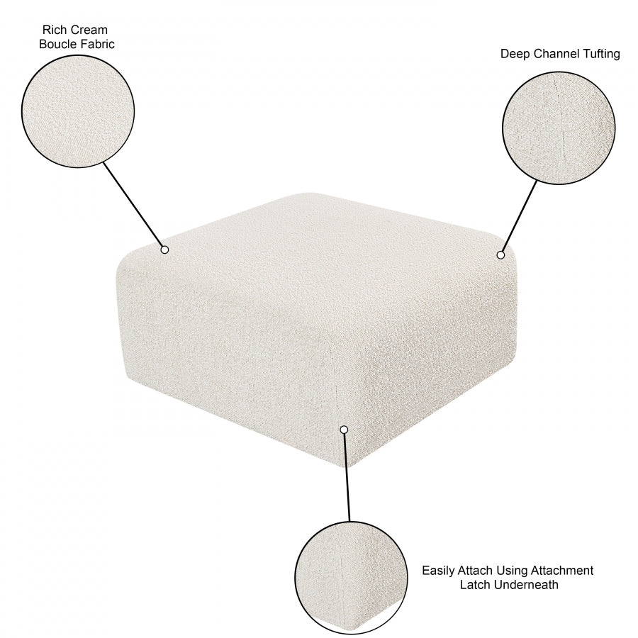 Pouf en tissu Arc Boucle