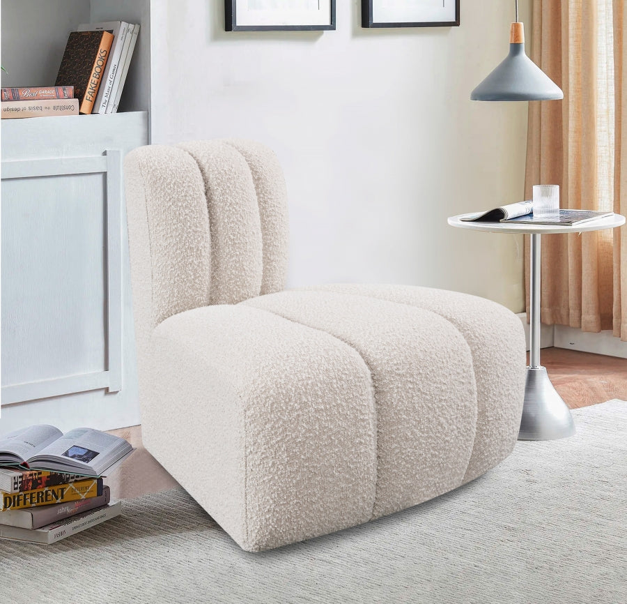 Chaise Modulaire en Tissu Arc Boucle