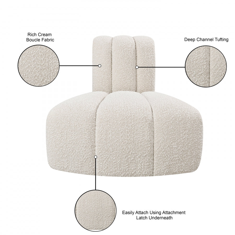 Chaise Modulaire en Tissu Arc Boucle