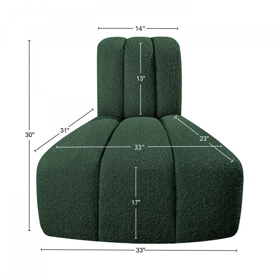 Chaise Modulaire en Tissu Arc Boucle