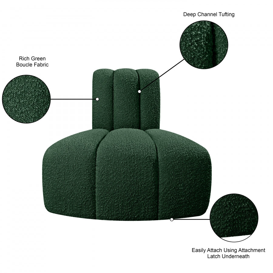 Chaise Modulaire en Tissu Arc Boucle