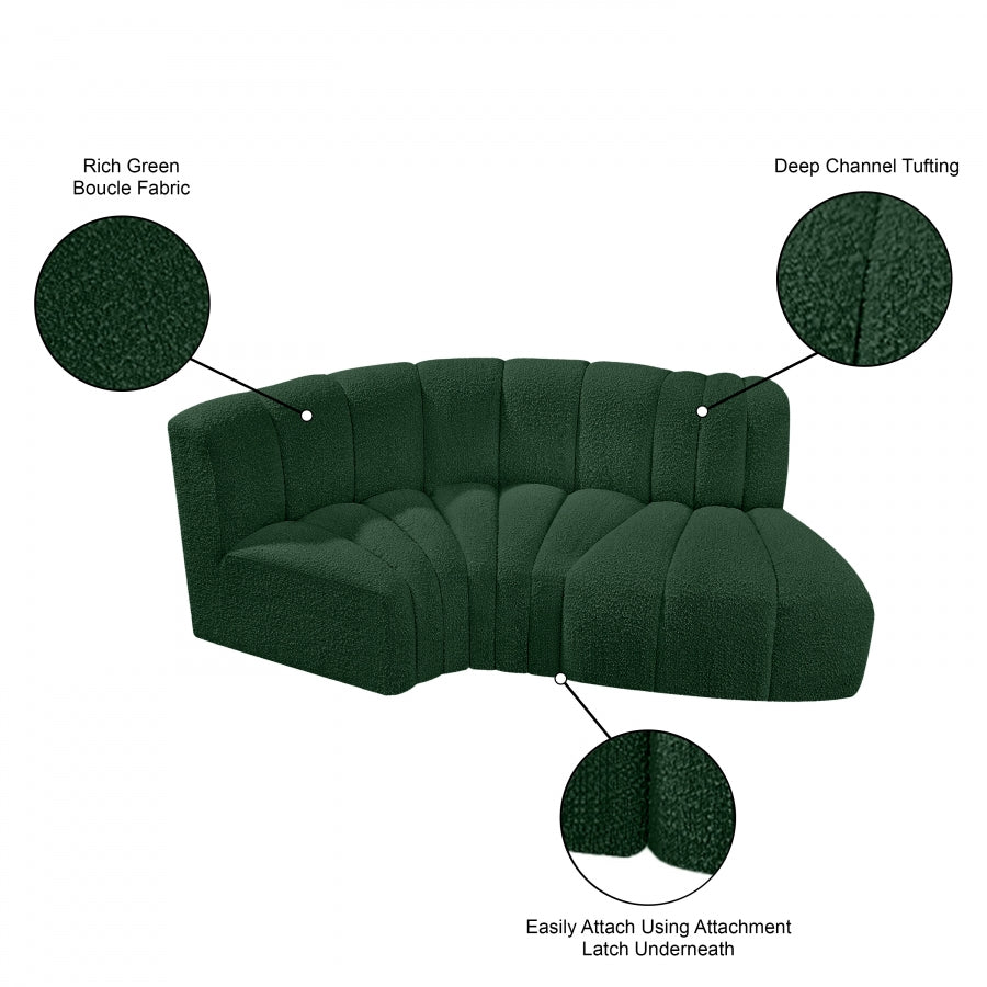 Tissu Boucle Arc 3pc. En coupe