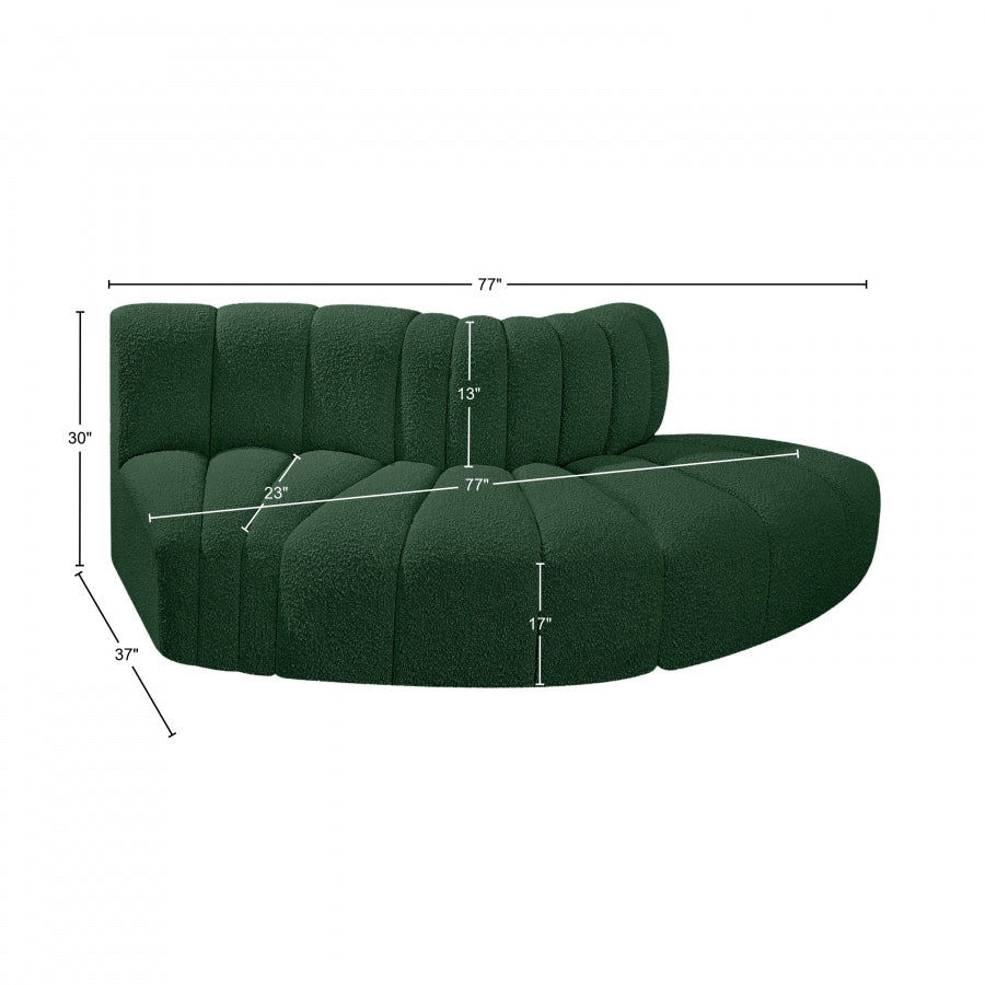Tissu Boucle Arc 3pc. En coupe