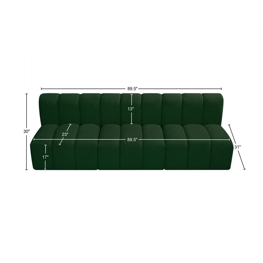 Tissu Boucle Arc 3pc. En coupe
