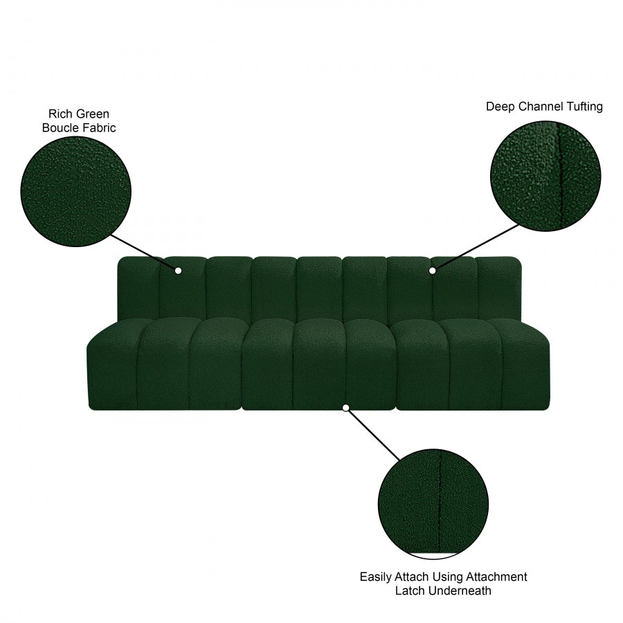 Tissu Boucle Arc 3pc. En coupe