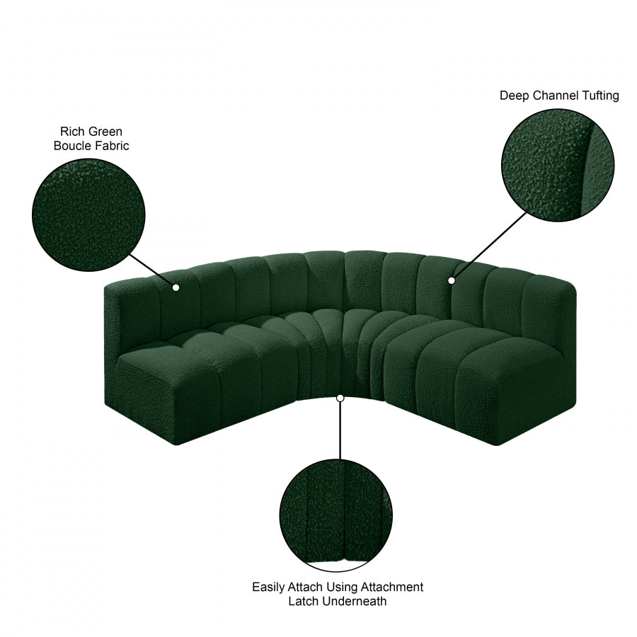 Tissu Boucle Arc 4pc. En coupe