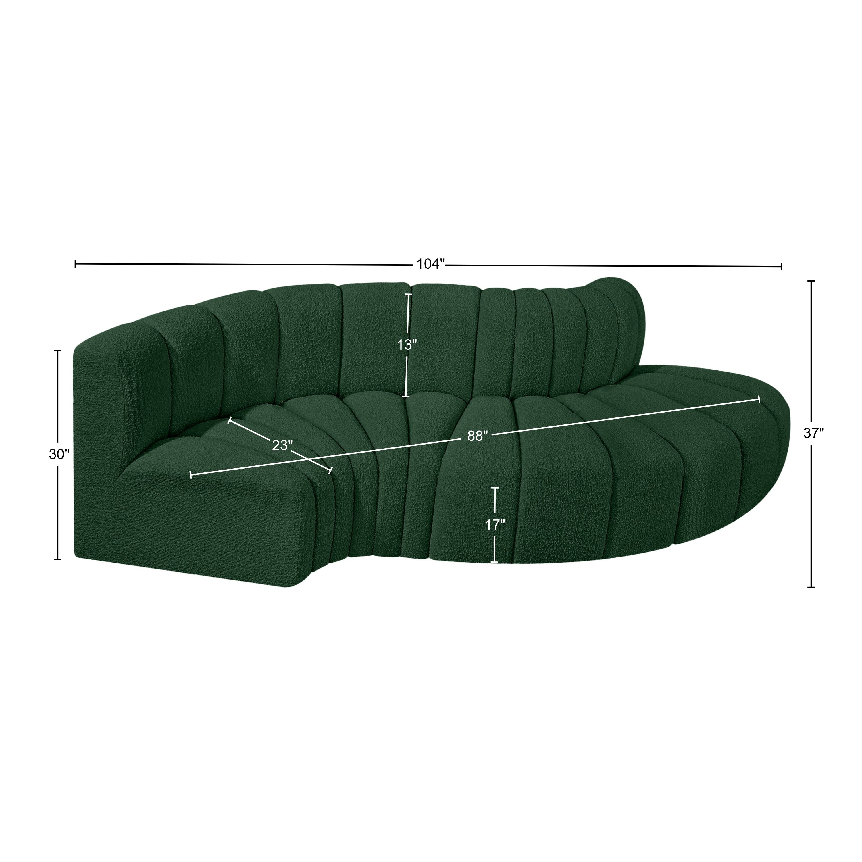 Tissu Boucle Arc 4pc. En coupe