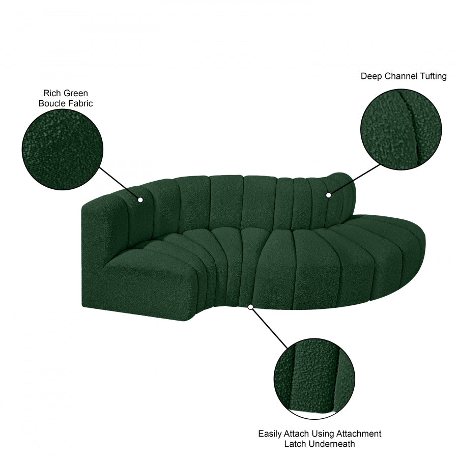 Tissu Boucle Arc 4pc. En coupe