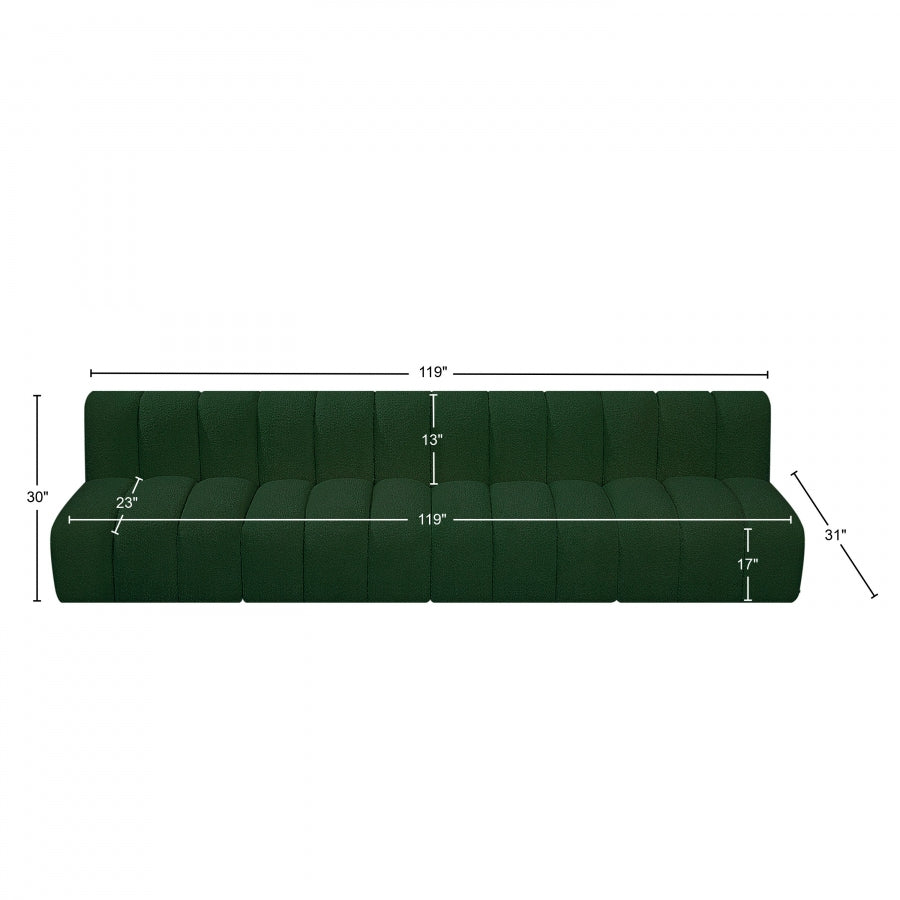 Tissu Boucle Arc 4pc. En coupe