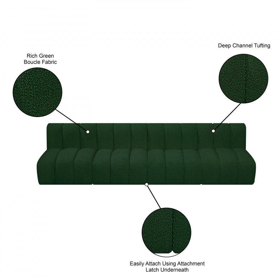 Tissu Boucle Arc 4pc. En coupe