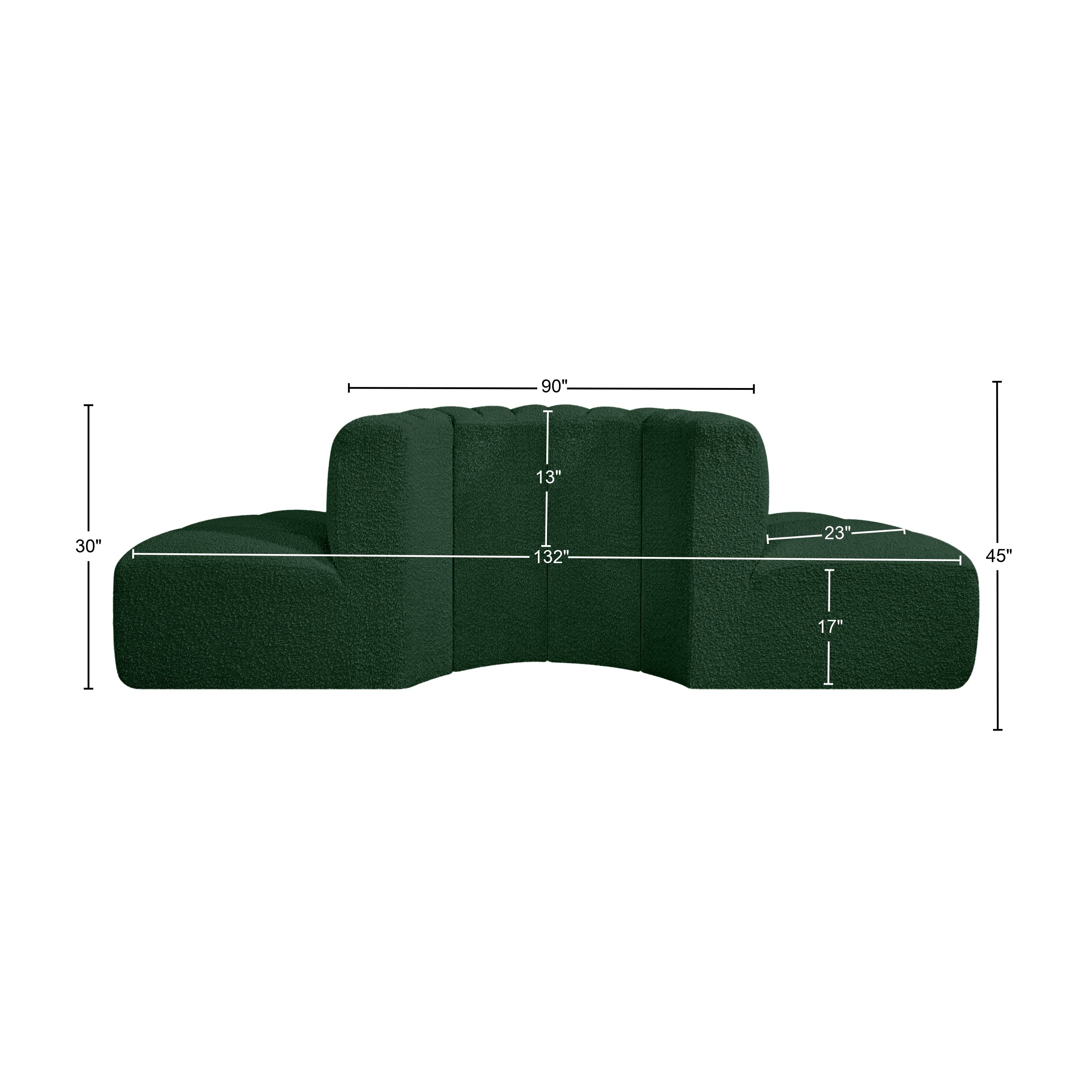 Tissu Boucle Arc 4pc. En coupe