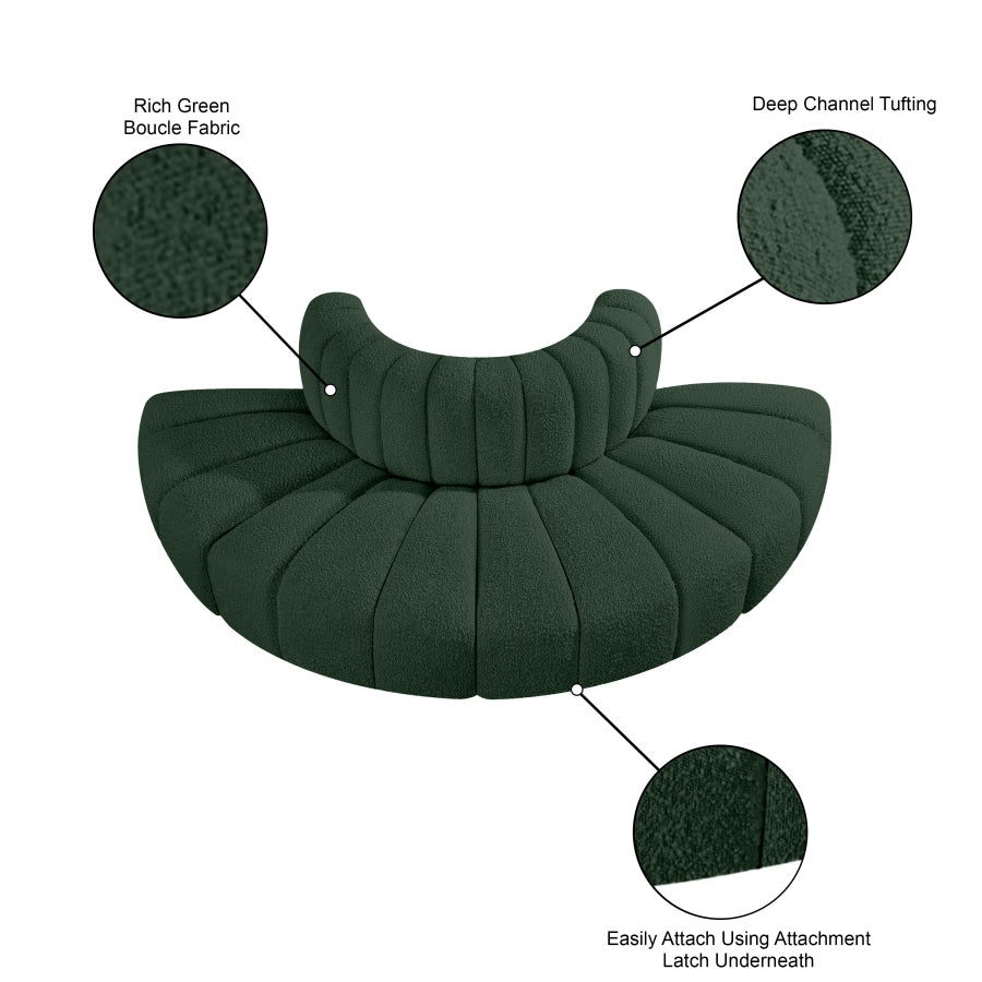 Tissu Boucle Arc 4pc. En coupe
