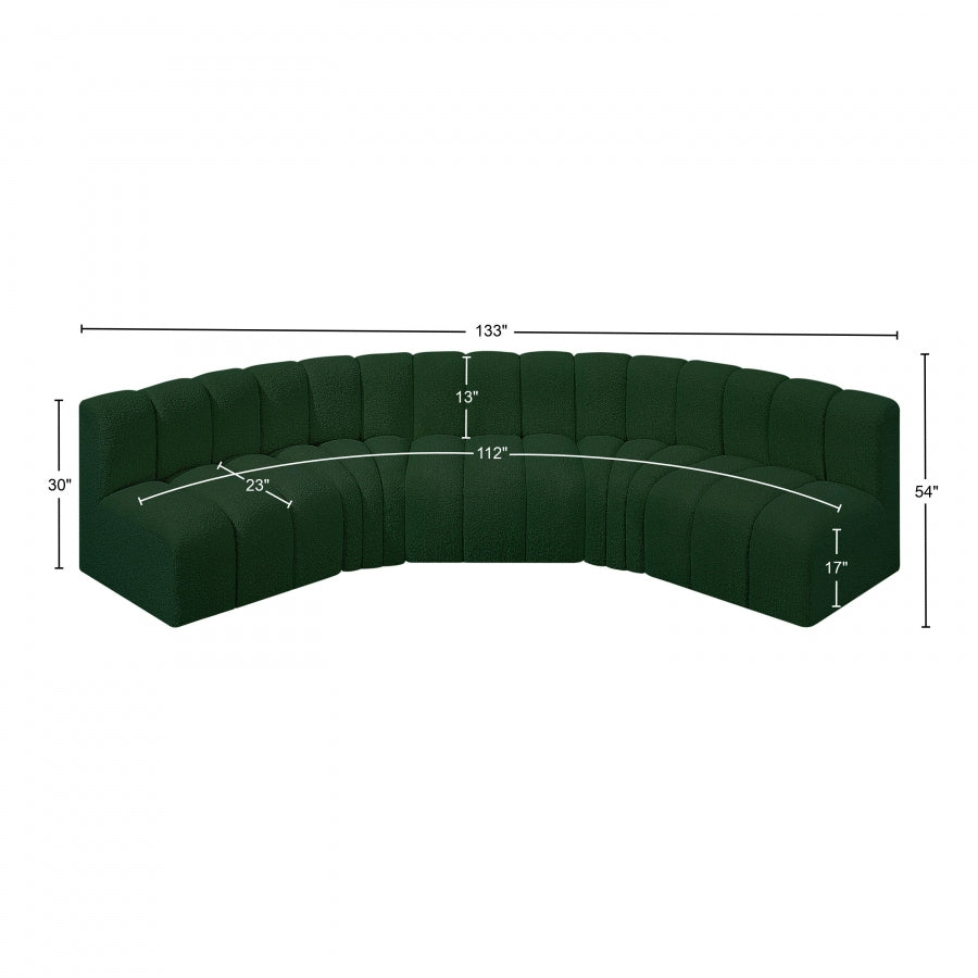 Tissu Boucle Arc 5pc. En coupe