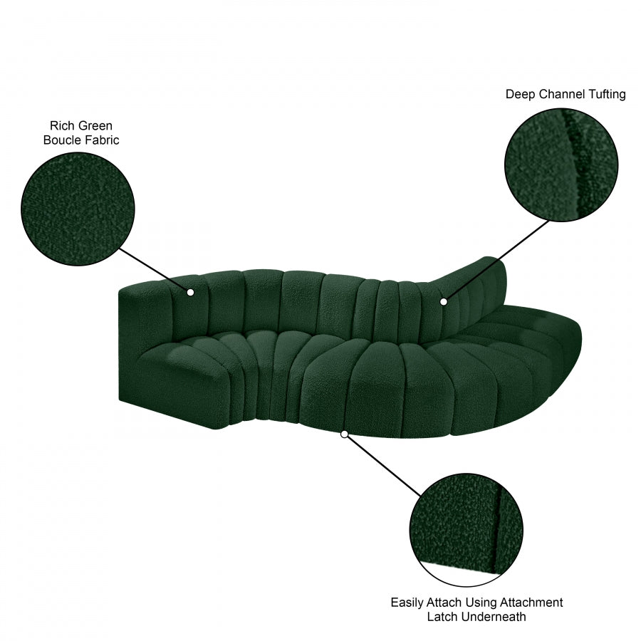 Tissu Boucle Arc 5pc. En coupe