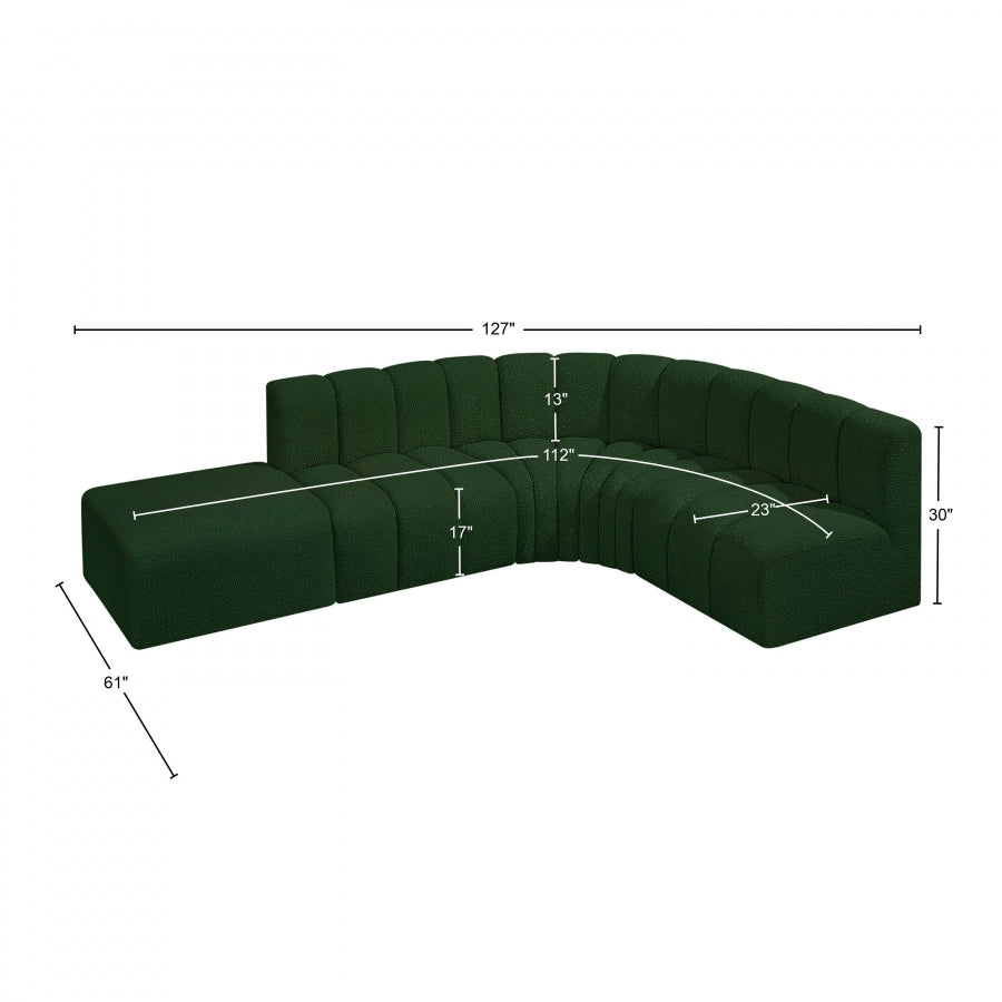 Tissu Boucle Arc 5pc. En coupe