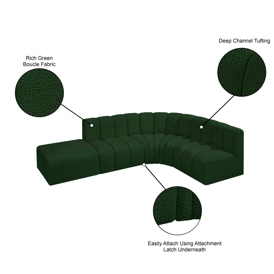 Tissu Boucle Arc 5pc. En coupe
