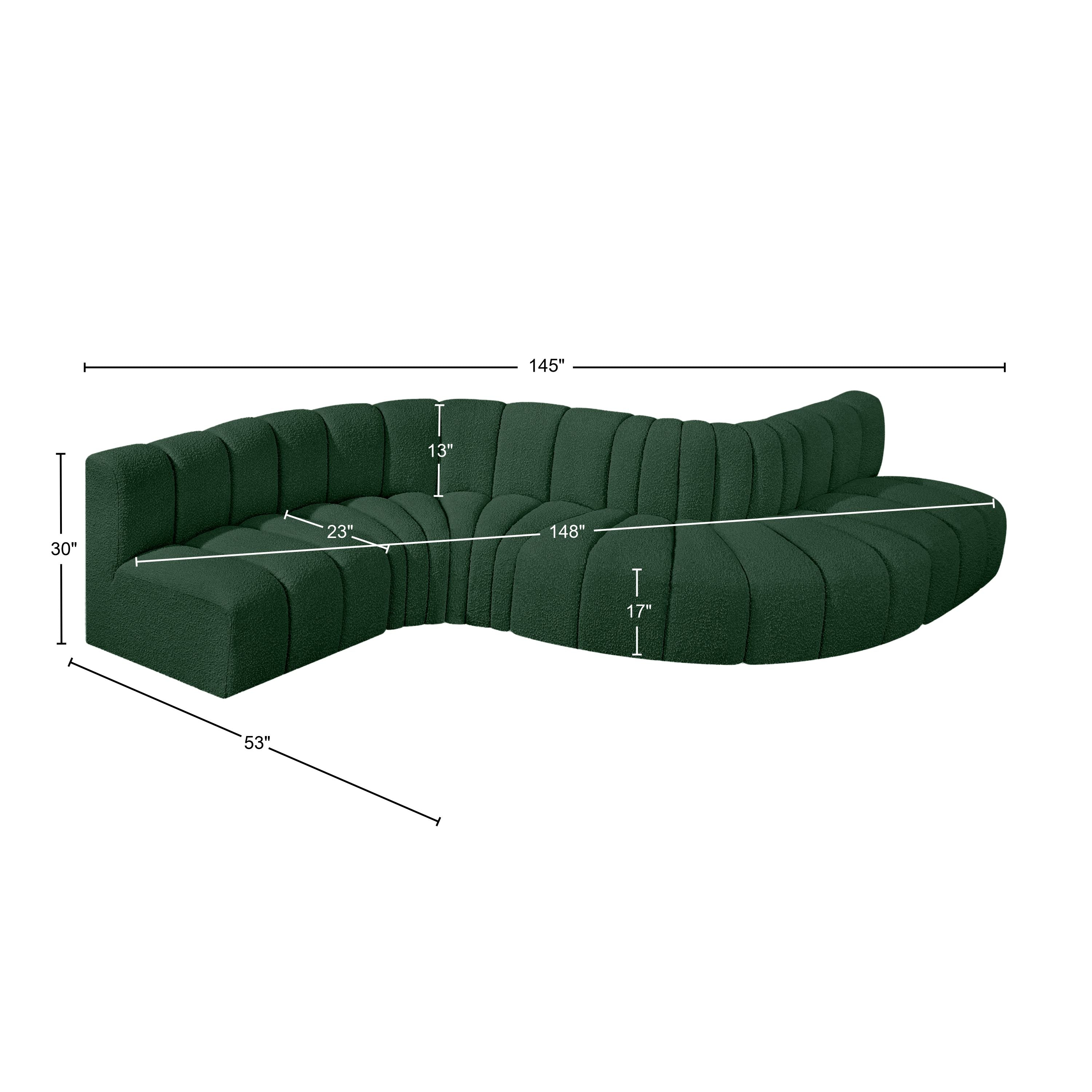 Tissu Boucle Arc 6pc. En coupe