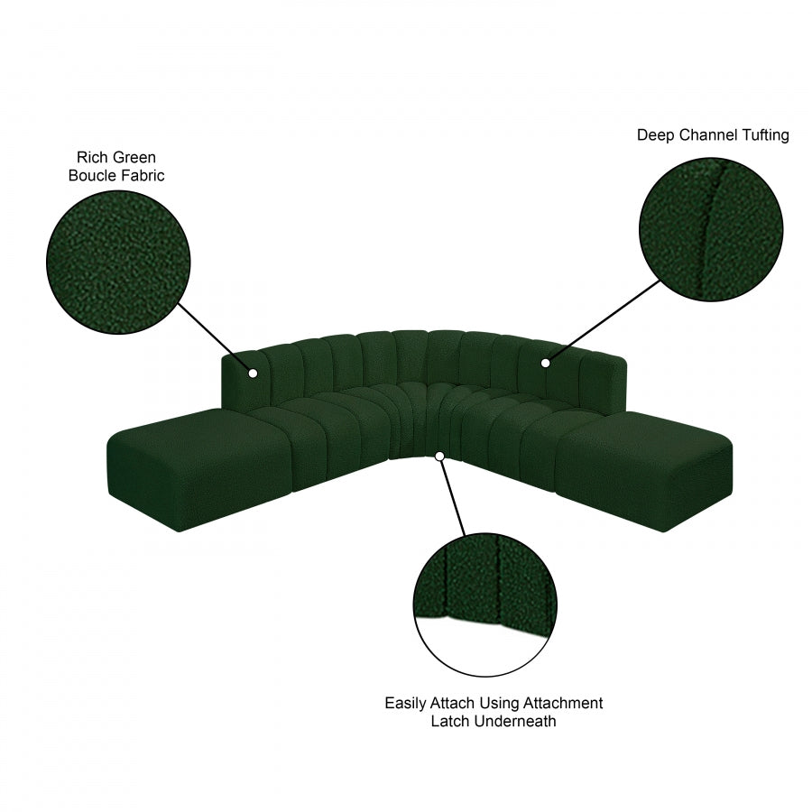Tissu Boucle Arc 6pc. En coupe