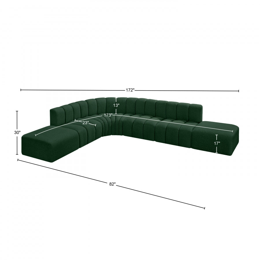 Tissu Boucle Arc 7pc. En coupe