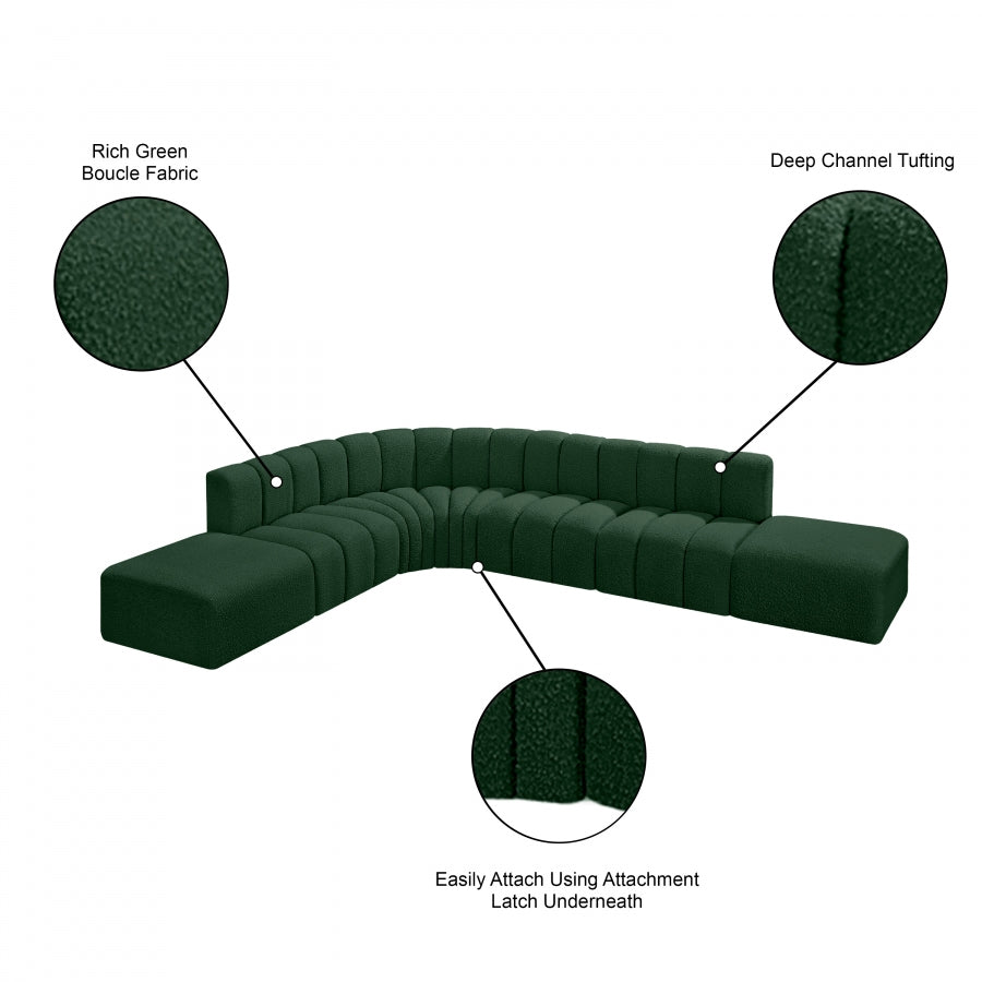 Tissu Boucle Arc 7pc. En coupe