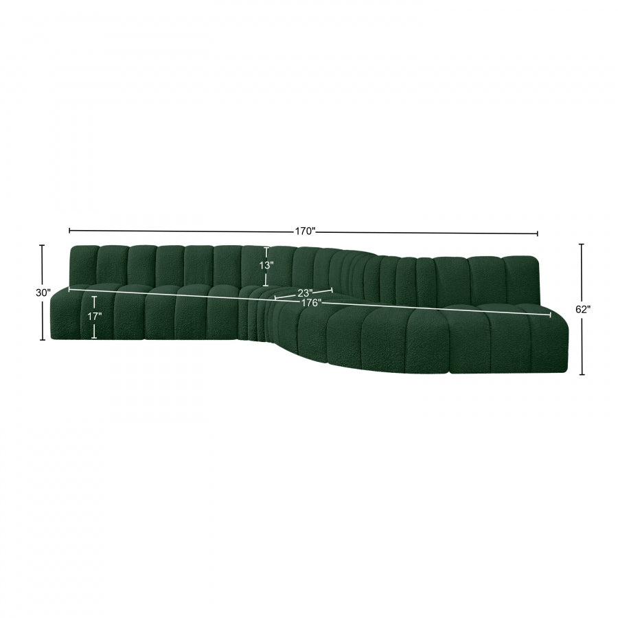 Tissu Boucle Arc 7pc. En coupe