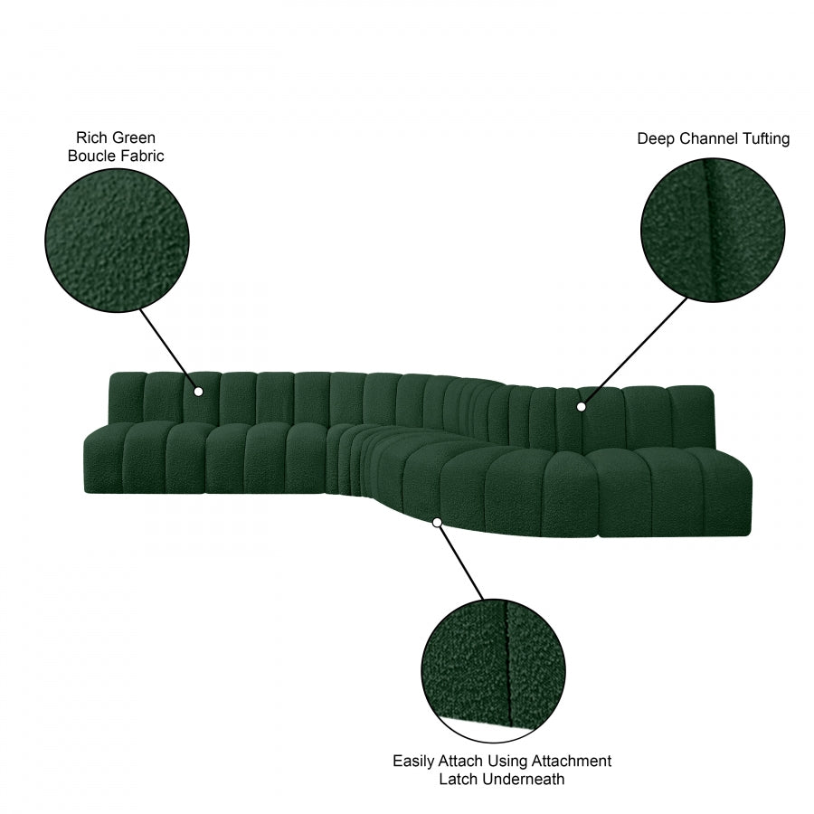 Tissu Boucle Arc 7pc. En coupe